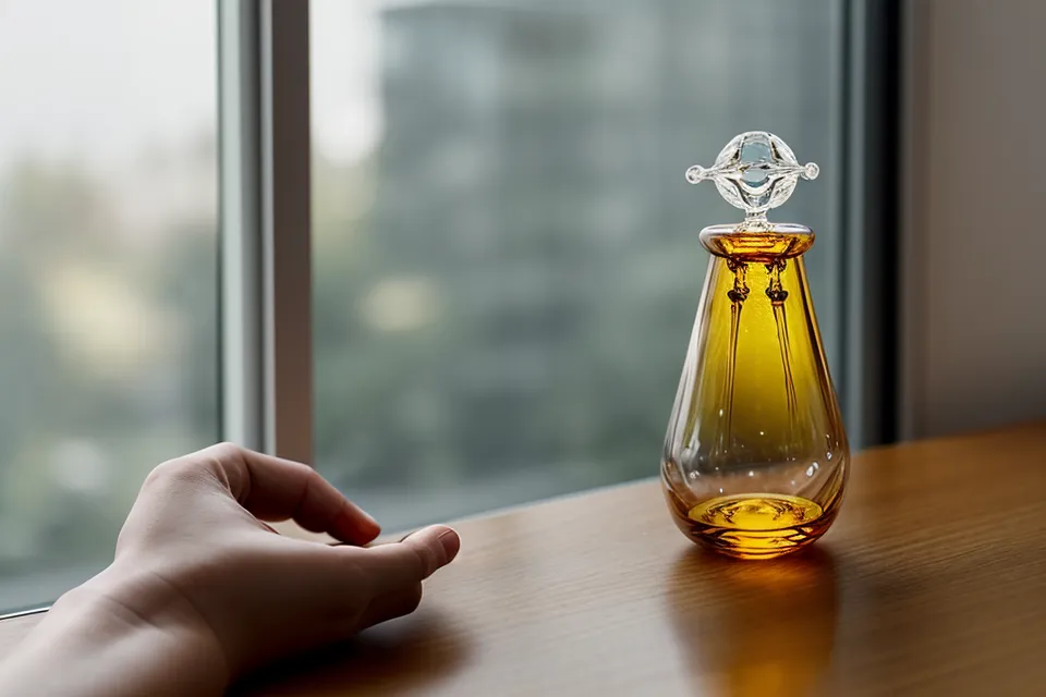 Close up of a hand using the Sugar Defender liquid dropper