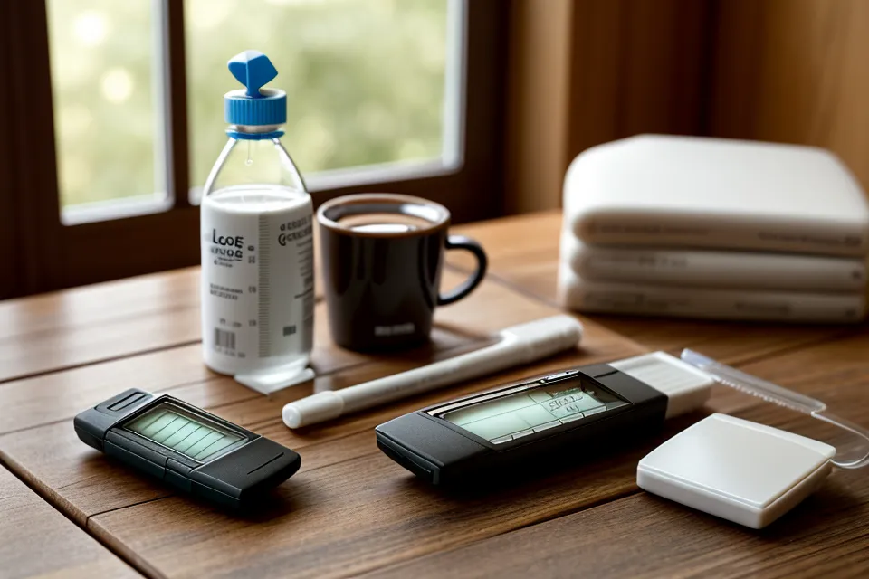 Adding liquid glucose drops to water as part of a prediabetes lifestyle supplement test