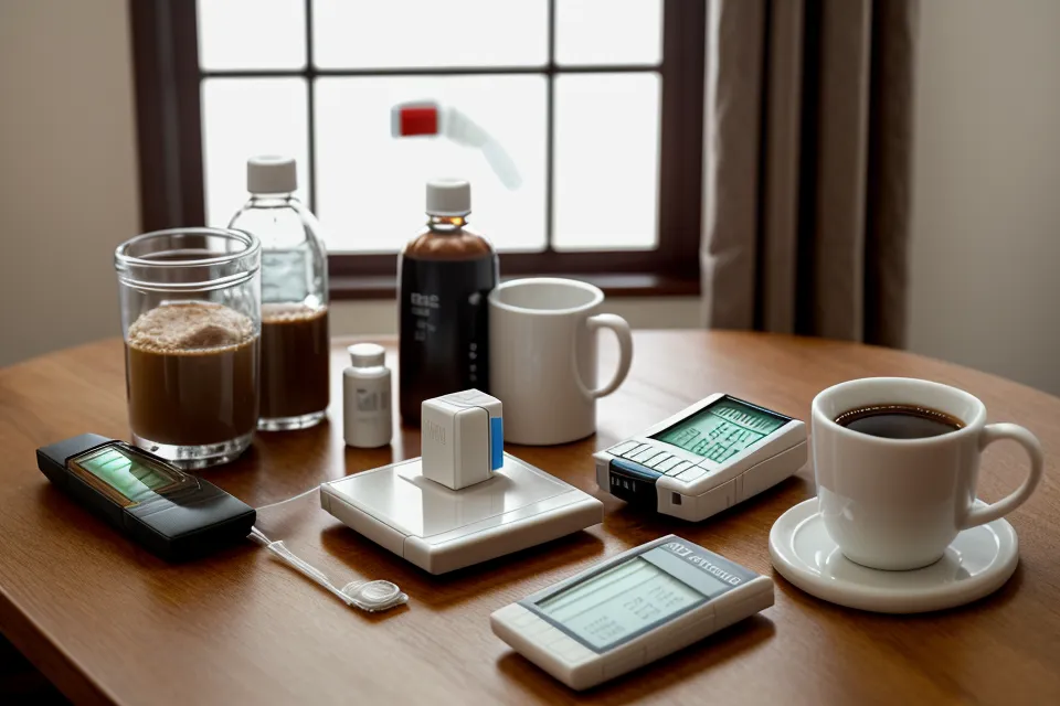 Supplement tray and glucose meter used for ongoing blood sugar management and supplement testing