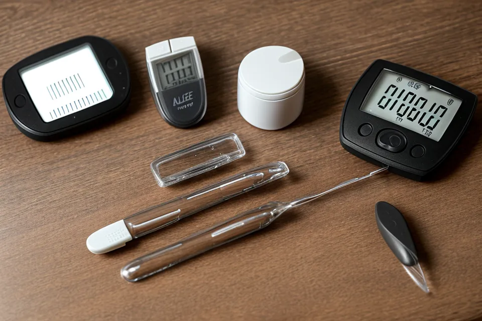 Glucose meter reading after a barbecue meal during an apple cider vinegar blood sugar test